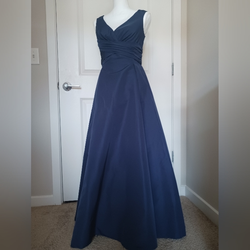 David's Bridal - Navy Blue Evening Gown